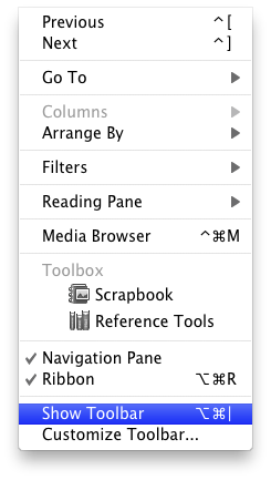 add the formatting toolbar for microsoft excel 2008 mac
